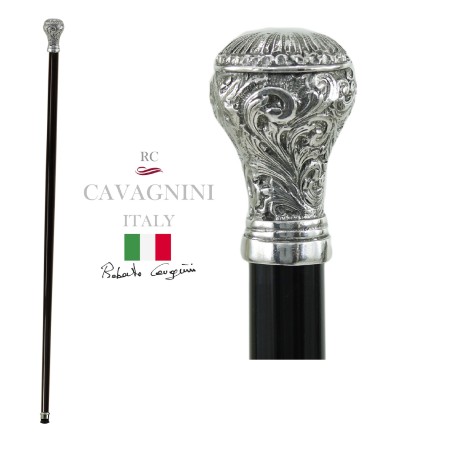 Liberty-Gehstock – für elegante ältere Männer und Frauen – Holz, Metall – personalisiert – Cavagnini, hergestellt in Italien