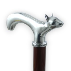 Elderly walking stick - bull terrier dog - elegant man and woman - personalized - Ceremony - Gift - Italy