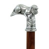 copia de Elegante bastón de anciano para hombre, mujer, ceremonia, madera y peltre - pájaro águila - Italia