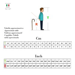 Canne personnalisée : élégante pour hommes, femmes et personnes âgées - Un cadeau fabriqué en Italie par Cavagnini