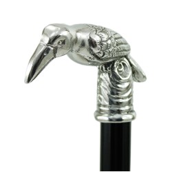 Walking Stick Elderly Elegant for Men Women Personalized, Exotic Crow Stick Made in Italy Cavagnini