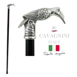 Walking Stick Elderly Elegant for Men Women Personalized, Exotic Crow Stick Made in Italy Cavagnini