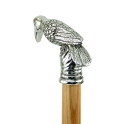 Walking Stick Elderly Elegant for Men Women Personalized, Exotic Crow Stick Made in Italy Cavagnini