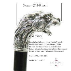 2.031 / 5.000 Walking Stick Elderly Elegant for Men Women, Lion Stick Made in Italy Cavagnini